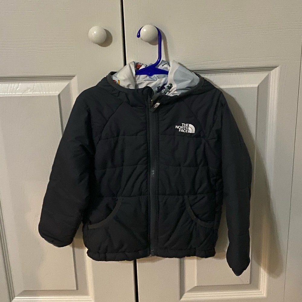 The North Face Kids Perrito Reversible Water Repellant Hooded Jacket